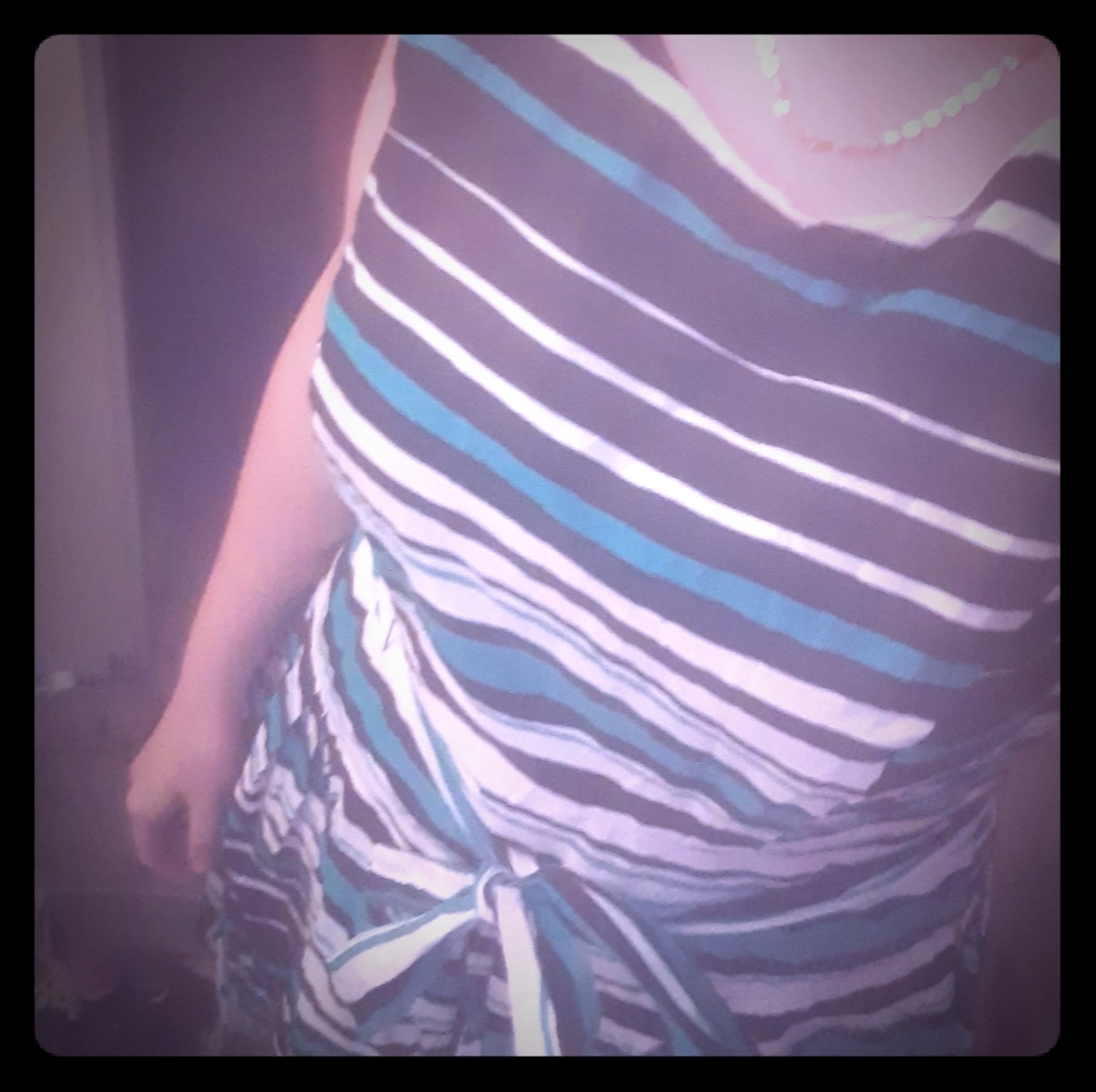 Striped summer dress.